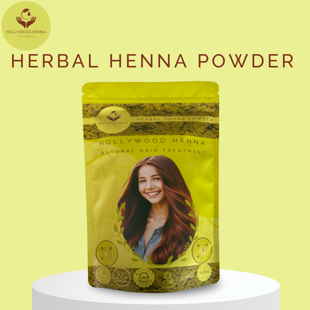 Herbal Henna Powder Pouch - Natural Hair Treatment - Organic & Ammonia-Free (0.5 lbs)